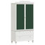 Tavle Garderobe ROROS Hvid 90 x 45 x 180 cm Konstrueret træ