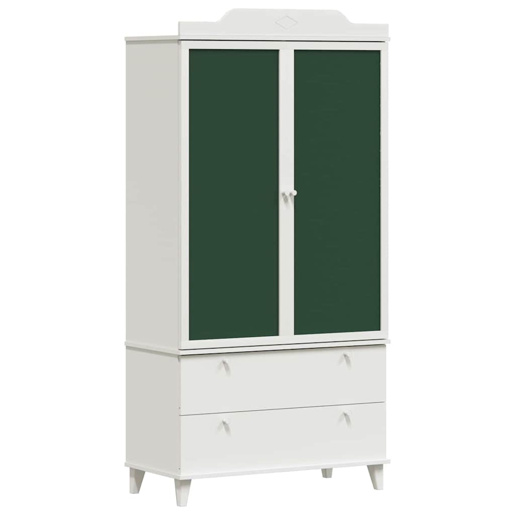 Tavle Garderobe ROROS Hvid 90 x 45 x 180 cm Konstrueret træ