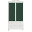 Tavle Garderobe ROROS Hvid 90 x 45 x 180 cm Konstrueret træ