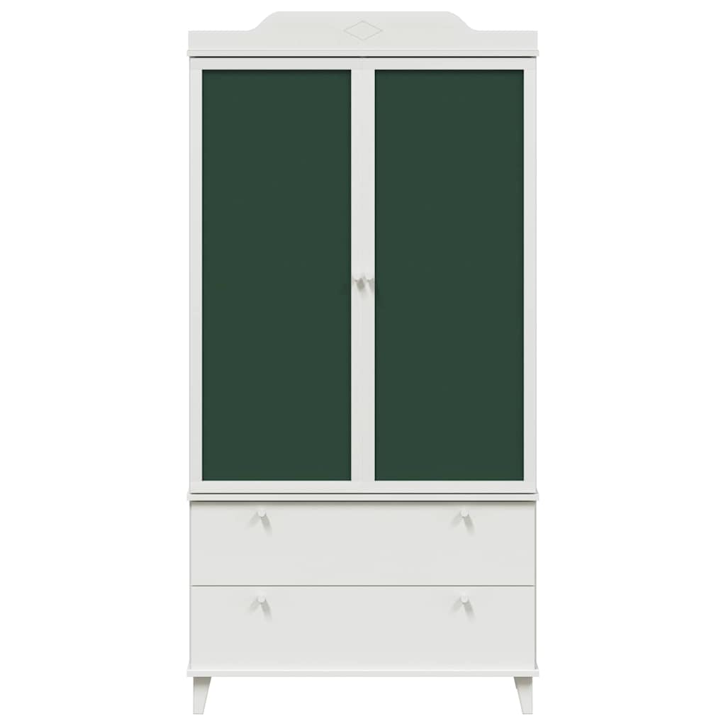 Tavle Garderobe ROROS Hvid 90 x 45 x 180 cm Konstrueret træ