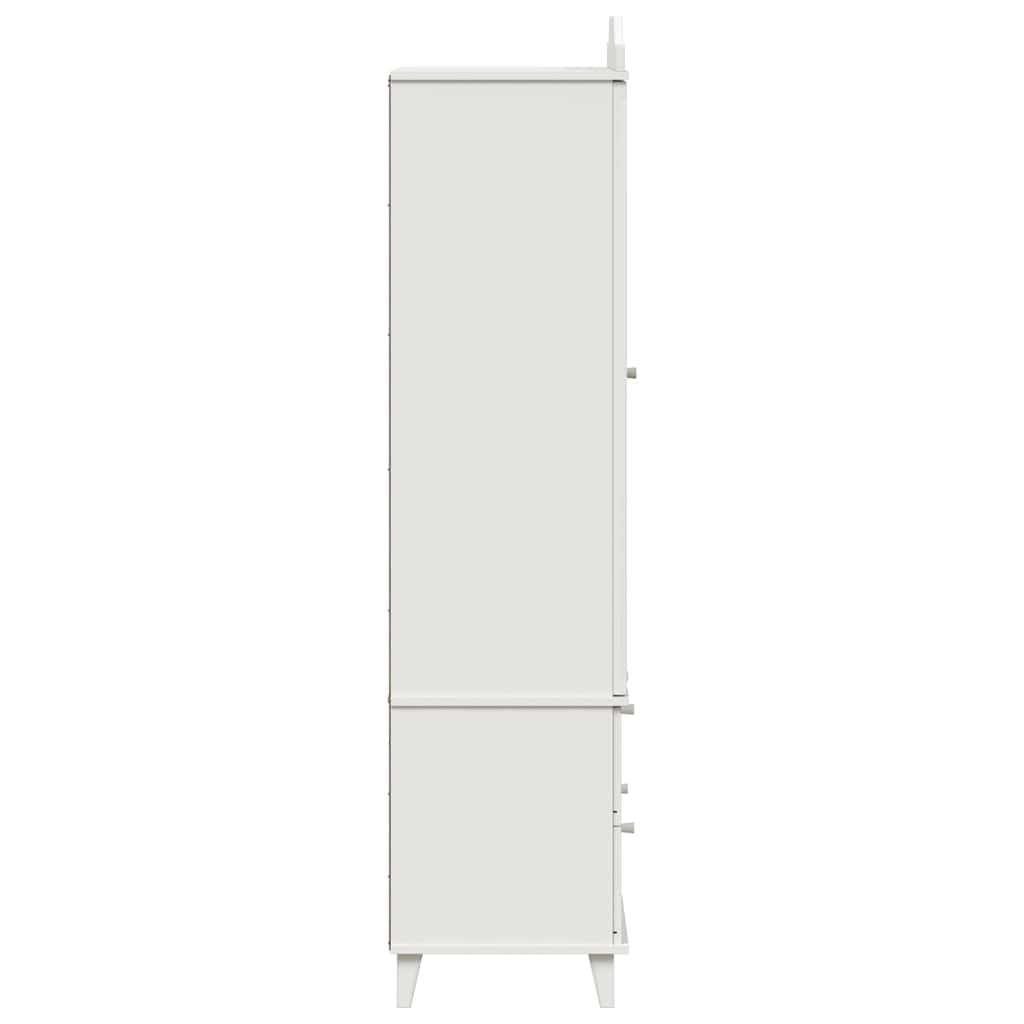 Tavle Garderobe ROROS Hvid 90 x 45 x 180 cm Konstrueret træ