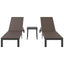 Solseng 2-person 3 pcs Brun polyrattan