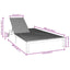 Solseng polyrattan Sort