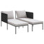 Solseng Antracit 153 x 115 x 69,5 cm Pulverlakeret stål