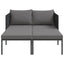 Solseng Antracit 153 x 115 x 69,5 cm Pulverlakeret stål