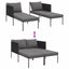 Solseng Antracit 153 x 115 x 69,5 cm Pulverlakeret stål