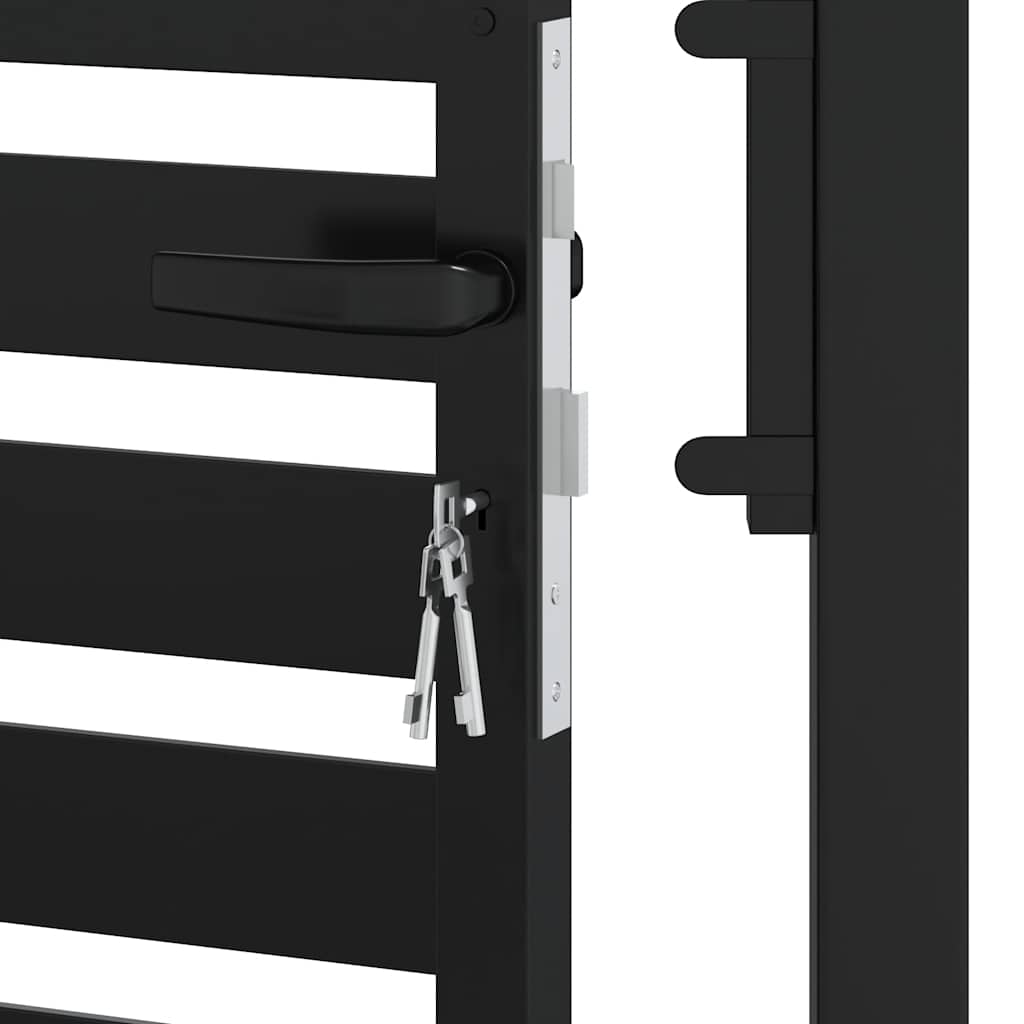 havelåge låsbar 100x180 cm aluminium sort