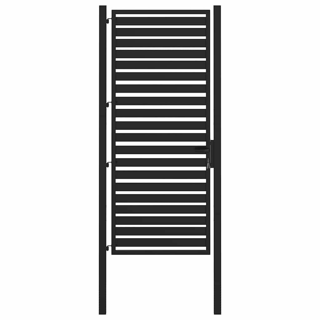 havelåge låsbar 100x200 cm aluminium sort