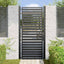 havelåge låsbar 100x200 cm aluminium sort