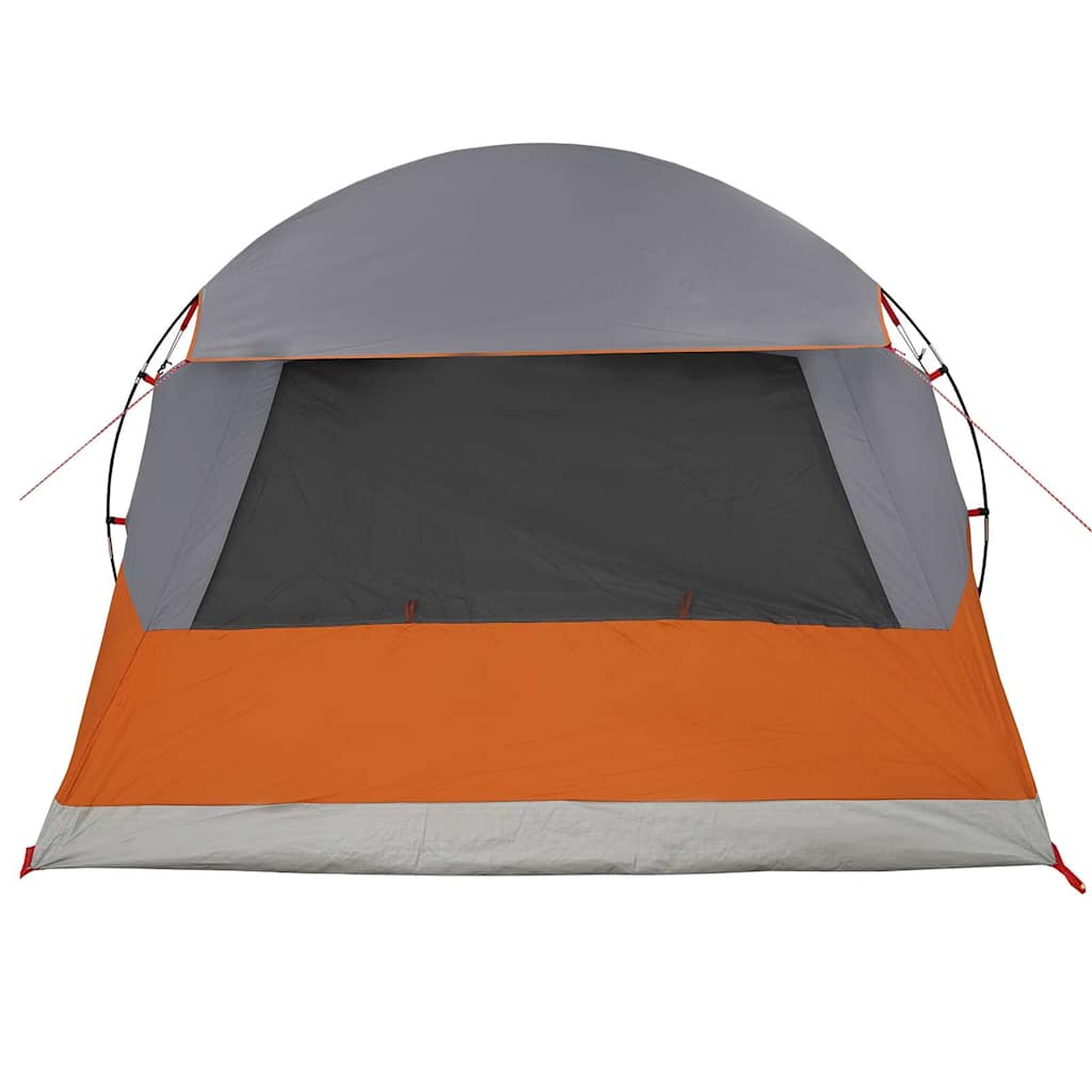 Dome Telt 4-Personer med tag Grå og orange 455 x 252 x 178 cm
