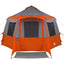 Cabin tent til 12 personer Grå og orange 405 x 405 x 273 cm