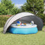 Pool Dome 500 x 500 x 236 cm 185T polyester med PU-belægning