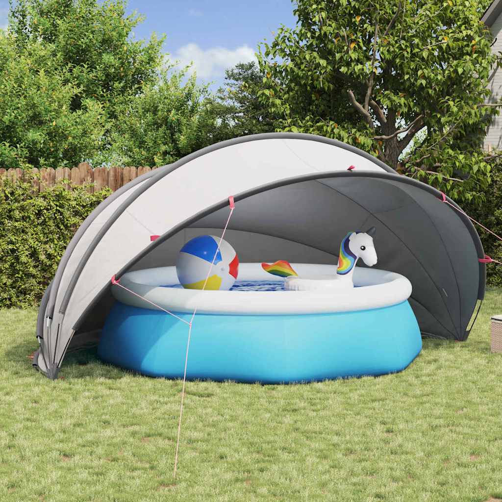 Pool Dome 500 x 500 x 236 cm 185T polyester med PU-belægning