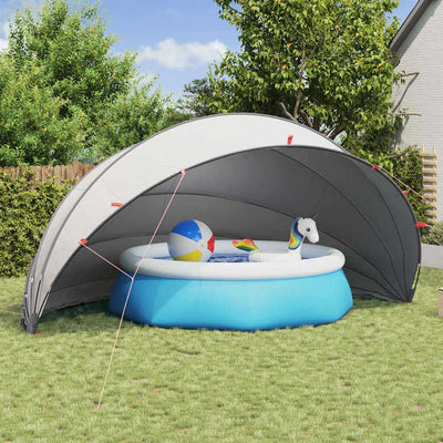 Pool Dome Grå og orange 592 x 590 x 275 cm