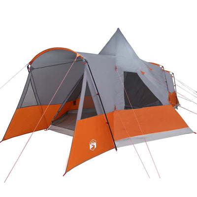 Teepee Telt 8-Personer med tag Grå og orange 720 x 465 x 295 cm