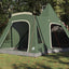 Teepee Telt til 5 Personer med tag Grøn 545 x 450 x 295 cm