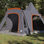 Teepee Telt til 5 Personer Grå og orange 545 x 450 x 295 cm