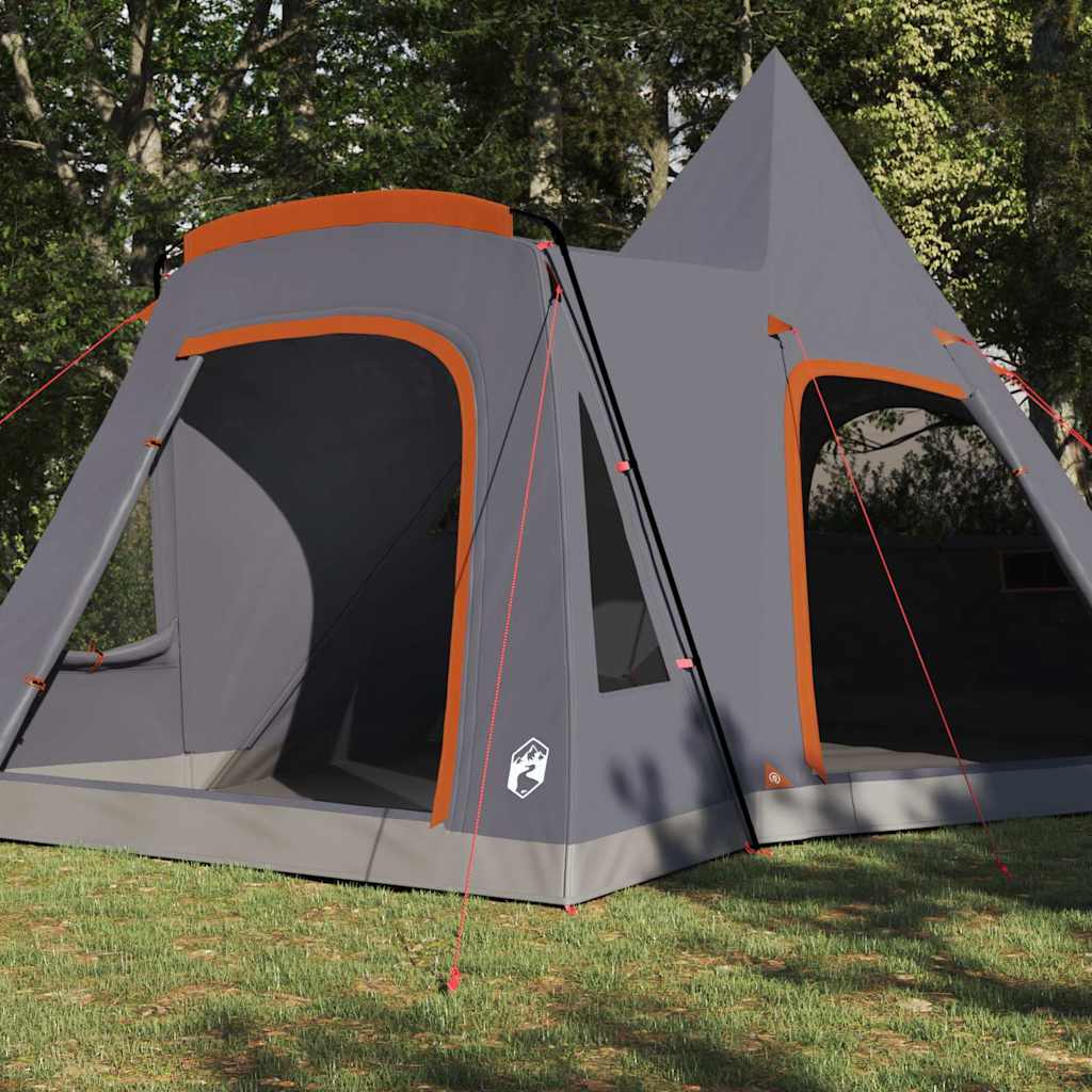 Teepee Telt til 5 Personer Grå og orange 545 x 450 x 295 cm