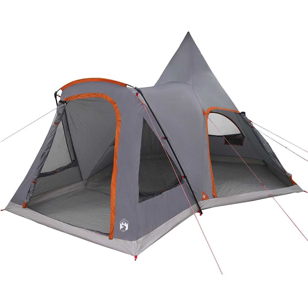 Teepee Telt til 5 Personer Grå og orange 545 x 450 x 295 cm