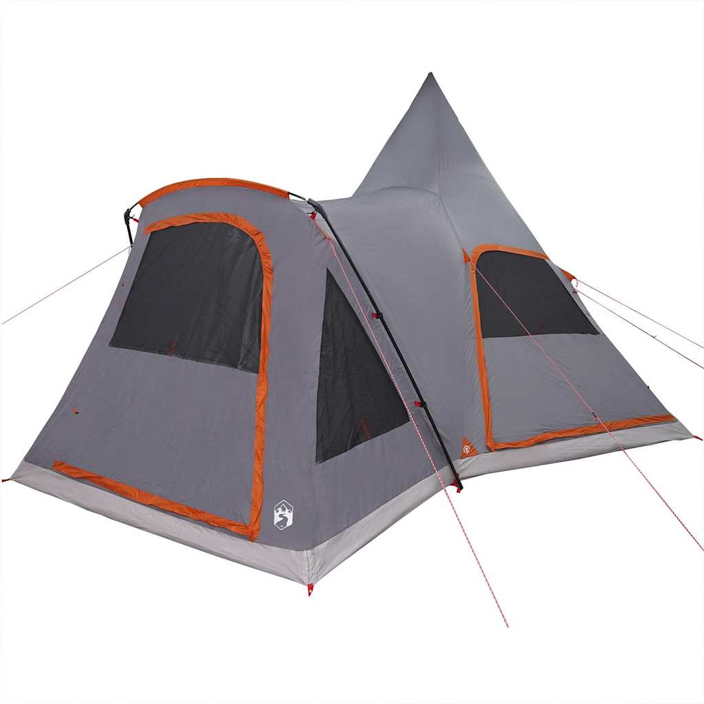 Teepee Telt til 5 Personer Grå og orange 545 x 450 x 295 cm