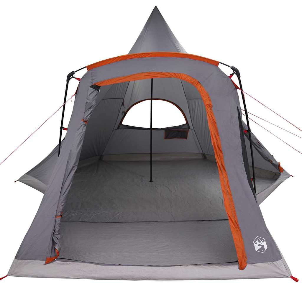 Teepee Telt til 5 Personer Grå og orange 545 x 450 x 295 cm