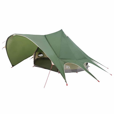 Teepee Telt 3-Person med tag Grøn og Grå 312 x 312 x 197 cm