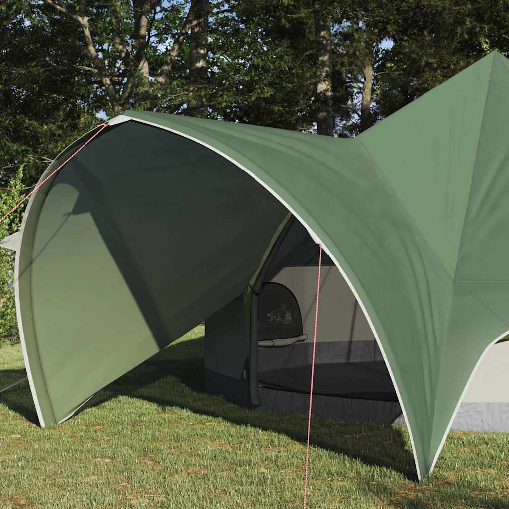 Teepee Telt til 5 Personer Grøn og Grå 415 x 415 x 247 cm