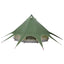 Teepee Telt til 5 Personer Grøn og Grå 415 x 415 x 247 cm