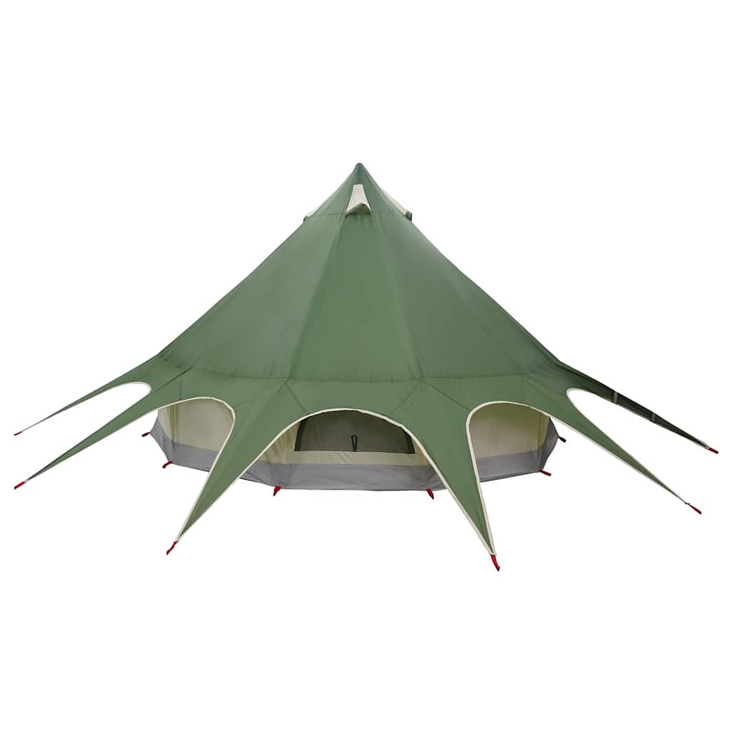 Teepee Telt til 5 Personer Grøn og Grå 415 x 415 x 247 cm