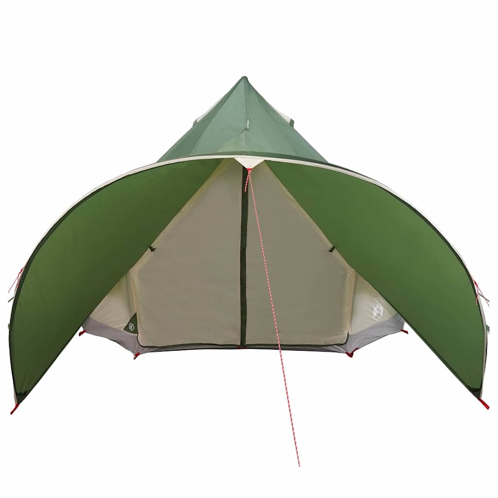 Teepee Telt til 5 Personer Grøn og Grå 415 x 415 x 247 cm
