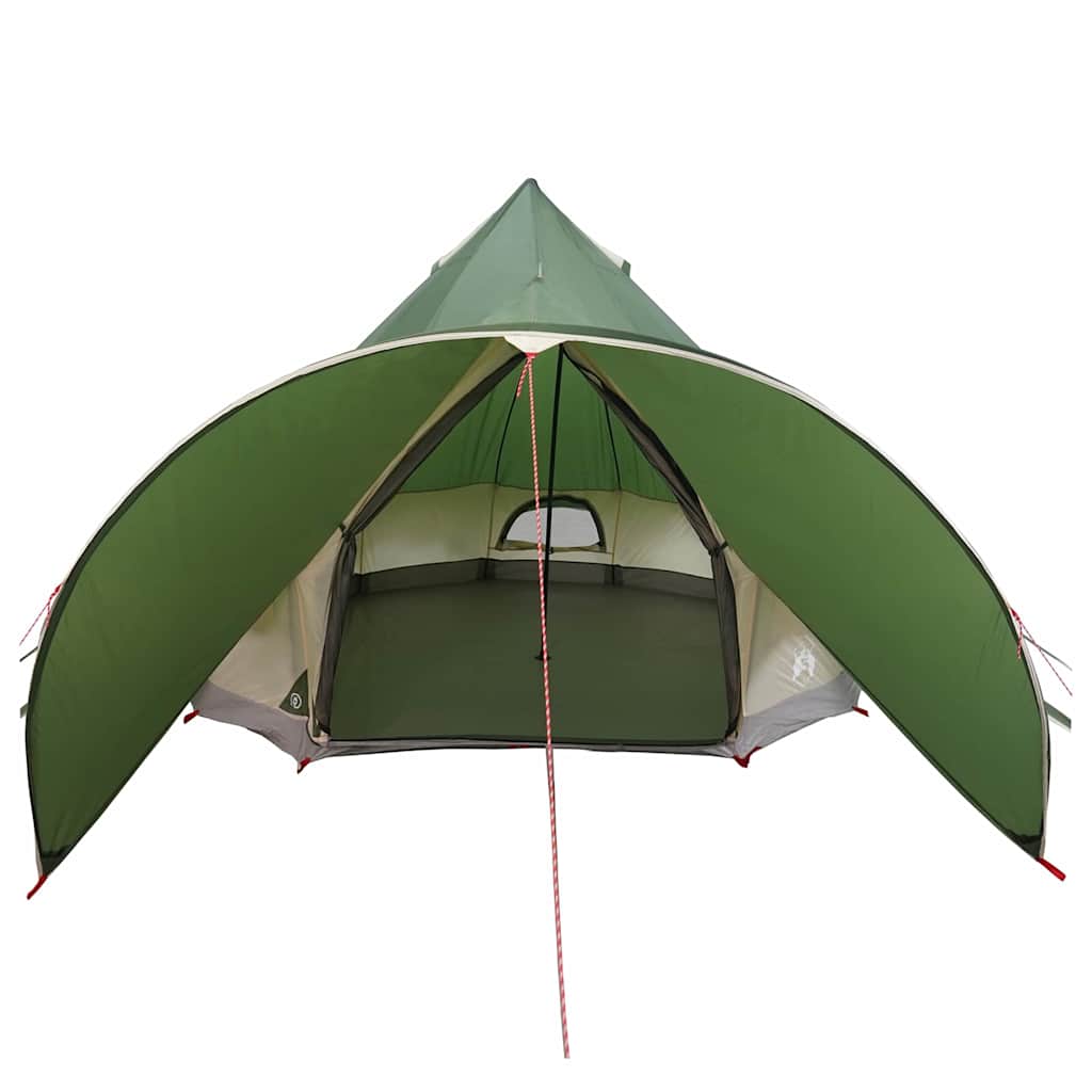 Teepee Telt til 5 Personer Grøn og Grå 415 x 415 x 247 cm