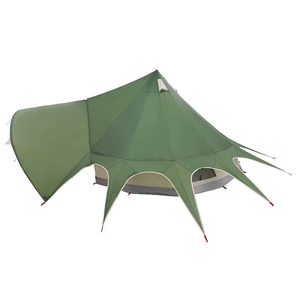 Teepee Telt til 5 Personer Grøn og Grå 415 x 415 x 247 cm