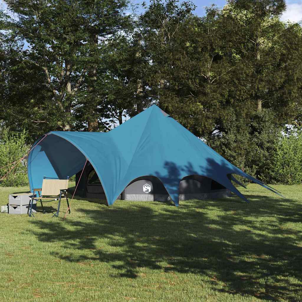 Teepee Telt til 5 Personer Blå og grå 415 x 415 x 247 cm