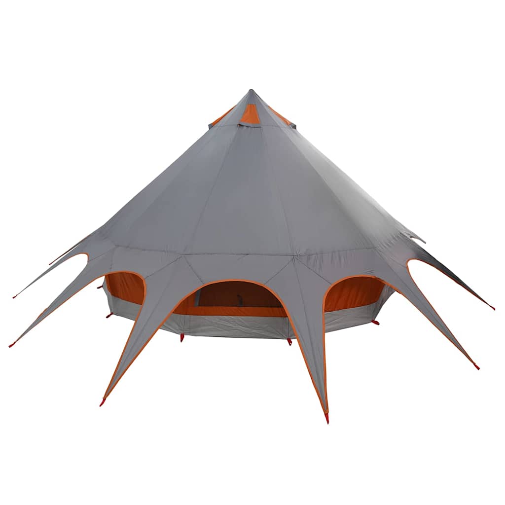 Teepee Telt til 5 Personer Grå og orange 415 x 415 x 247 cm