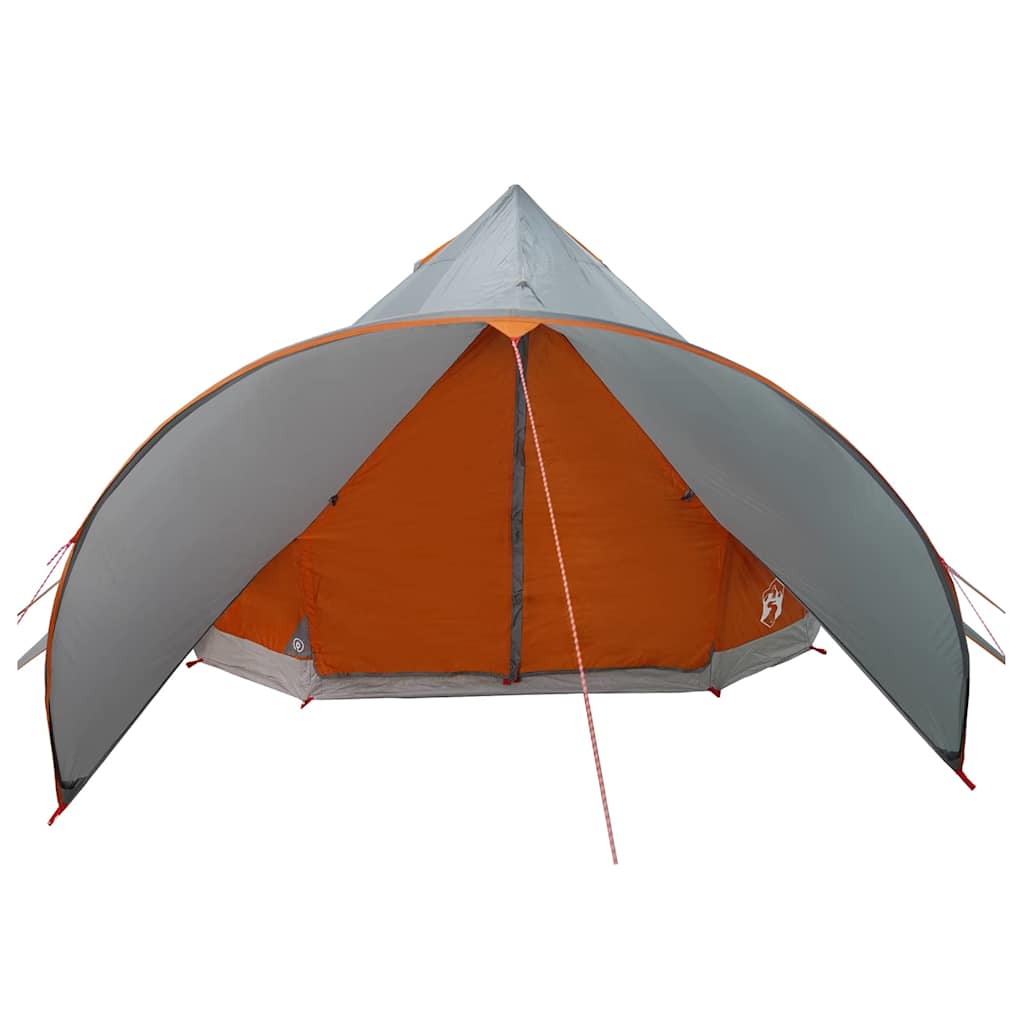 Teepee Telt til 5 Personer Grå og orange 415 x 415 x 247 cm