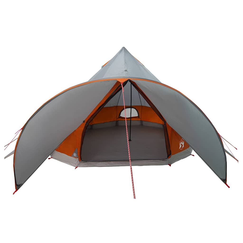 Teepee Telt til 5 Personer Grå og orange 415 x 415 x 247 cm