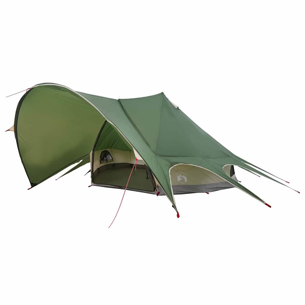 Teepee Telt 7-Personer med tag Grøn og Grå 600 x 600 x 347 cm