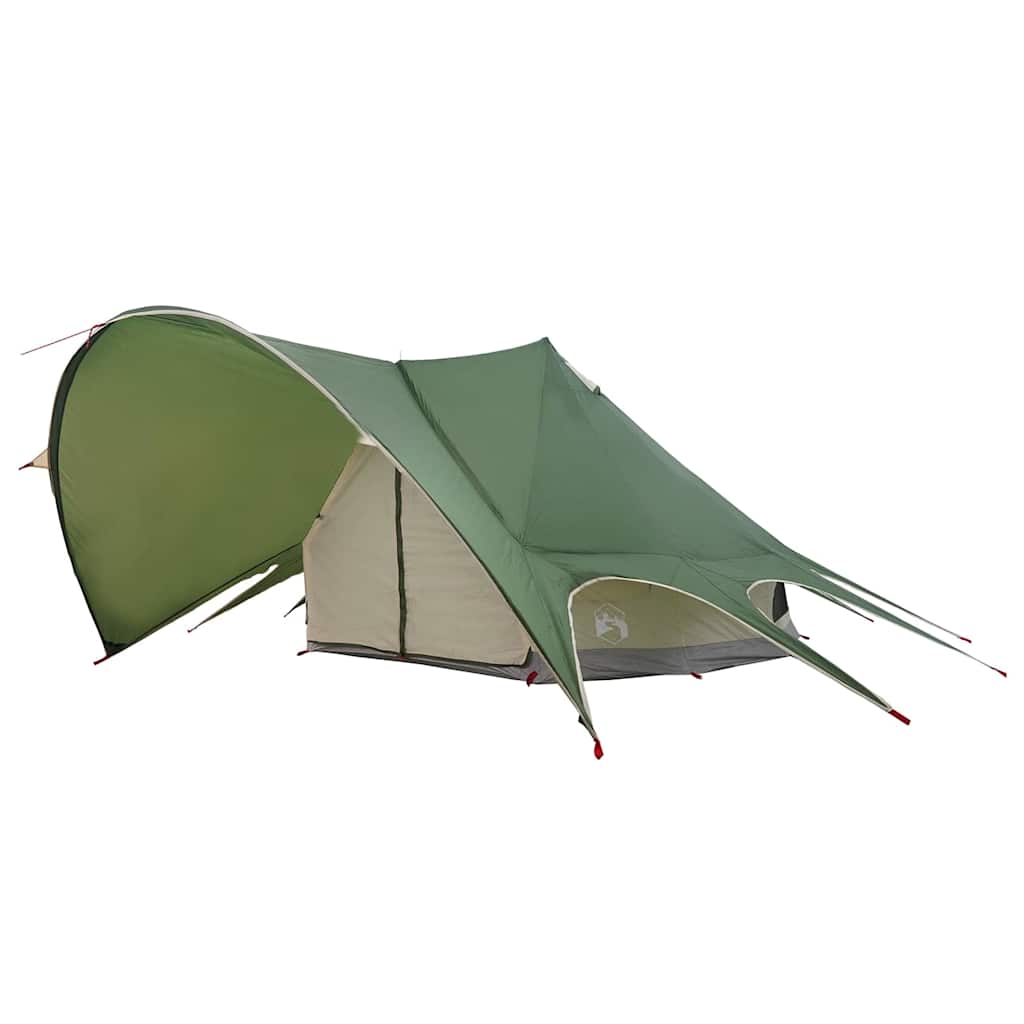 Teepee Telt 7-Personer med tag Grøn og Grå 600 x 600 x 347 cm