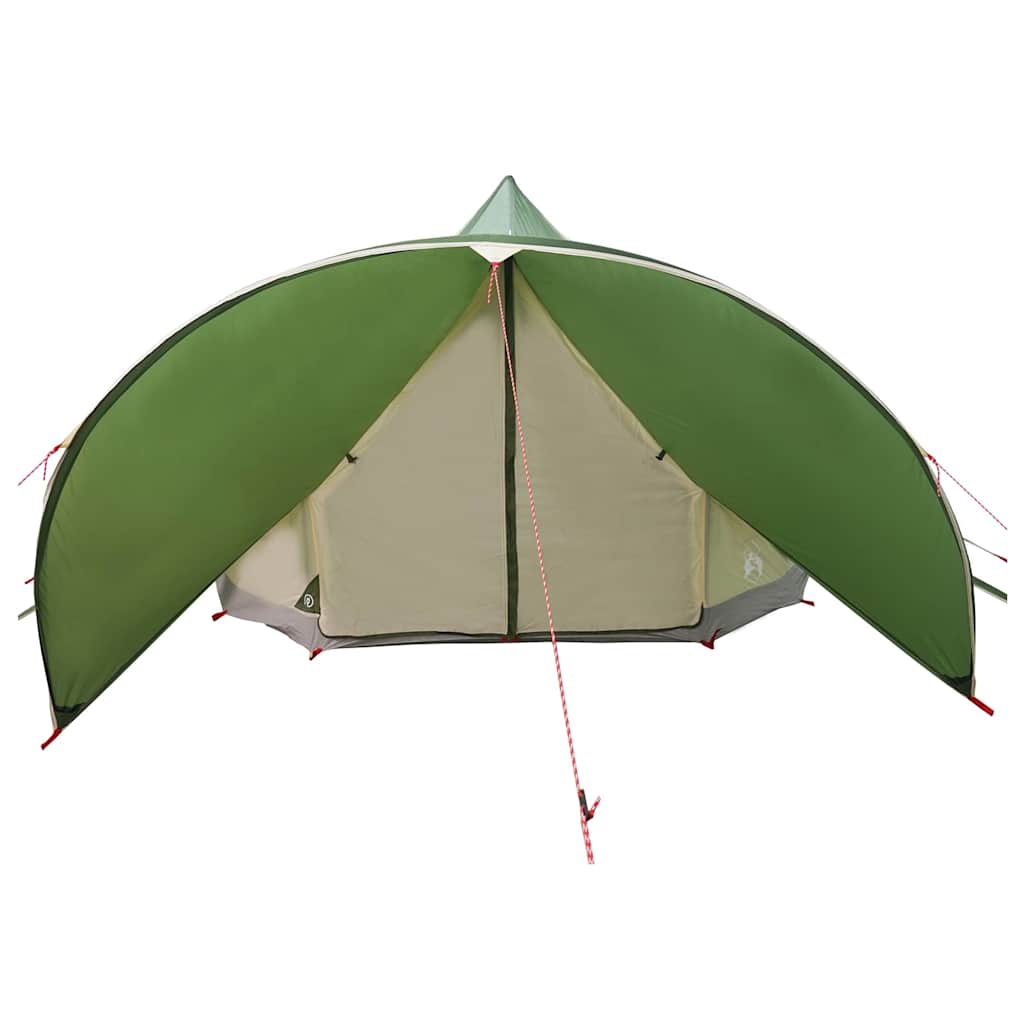 Teepee Telt 7-Personer med tag Grøn og Grå 600 x 600 x 347 cm