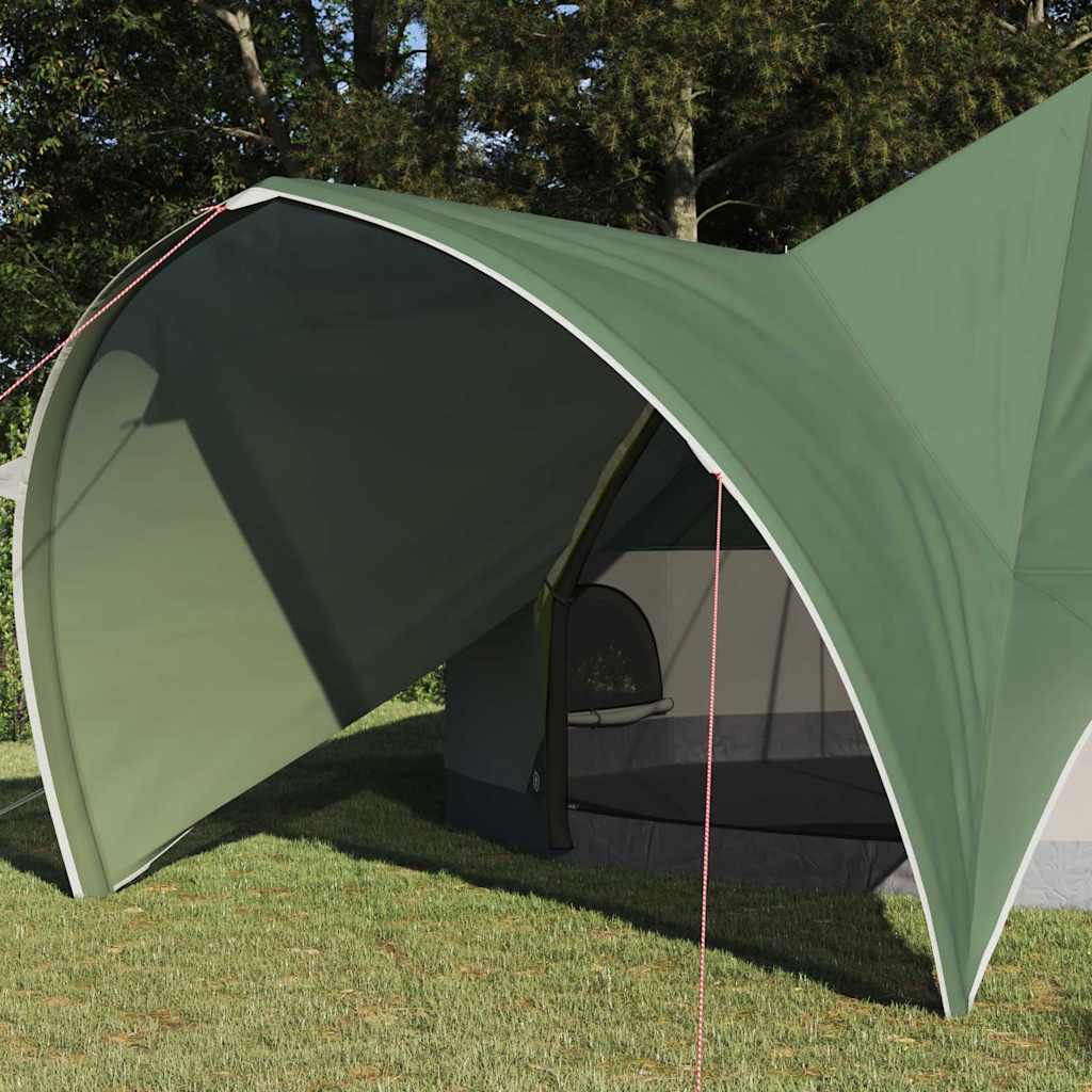 Teepee Telt 9-Personer med tag Grøn og Grå 502 x 502 x 297 cm