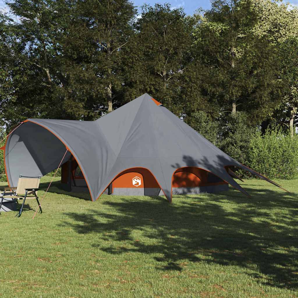 Teepee Telt til 9 personer Grå og orange 502 x 502 x 297 cm