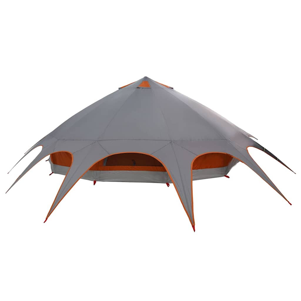 Teepee Telt til 9 personer Grå og orange 502 x 502 x 297 cm