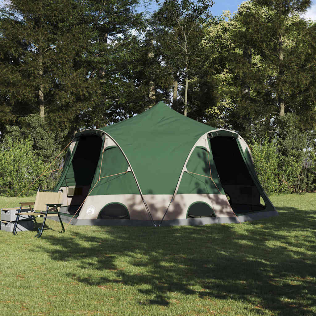 Dome Telt 4-Personer med tag Grøn 505 x 450 x 248 cm