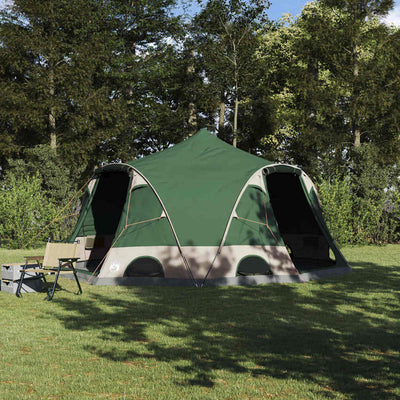 Dome Telt 4-Personer med tag Grøn 505 x 450 x 248 cm