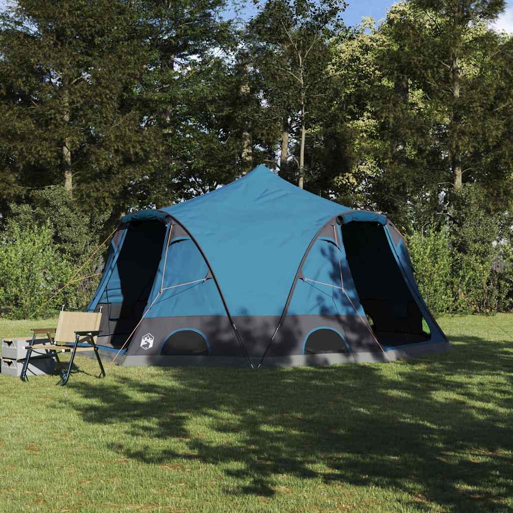 Dome Telt 4-Personer med tag Blå 505 x 450 x 248 cm billede
