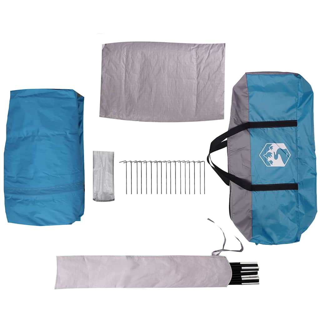 Teltehus til 7 personer med tag Blå 400 x 350 x 212 cm