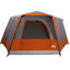 Teltehus til 7 personer Grå og orange 400 x 350 x 212 cm