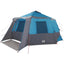 Cabin tent til 12 personer Blå og grå 500 x 500 x 294 cm
