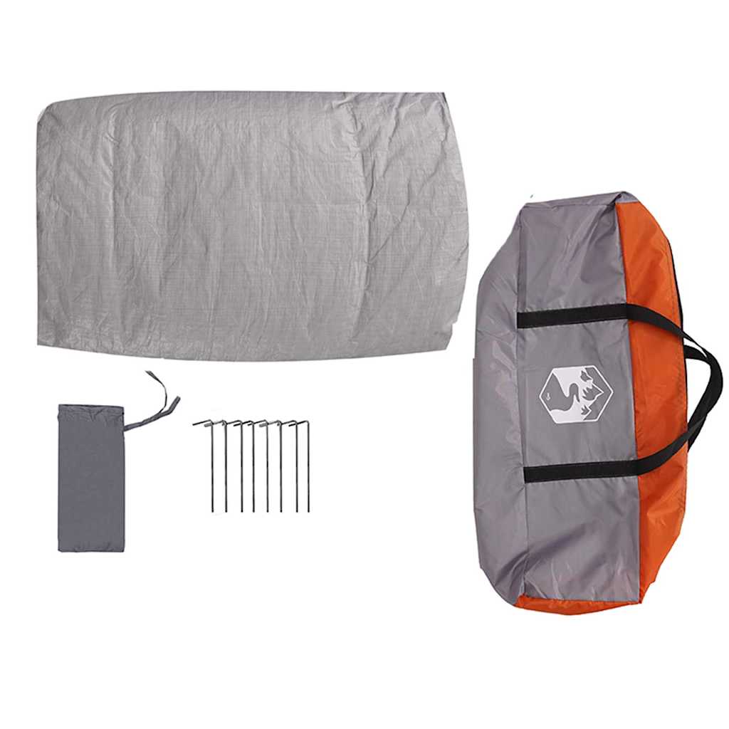 Indertelt til 7 personer Grå og orange 300 x 300 x 250 cm