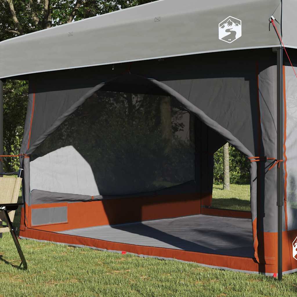 Indertelt til 7 personer Grå og orange 300 x 300 x 250 cm
